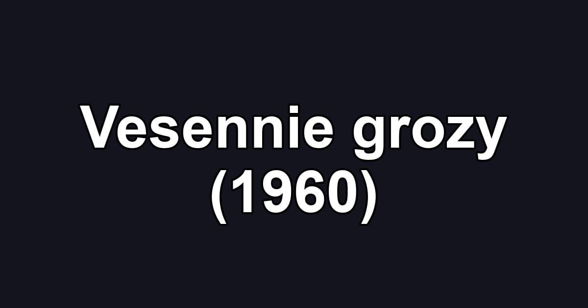 Vesennie grozy (1960)