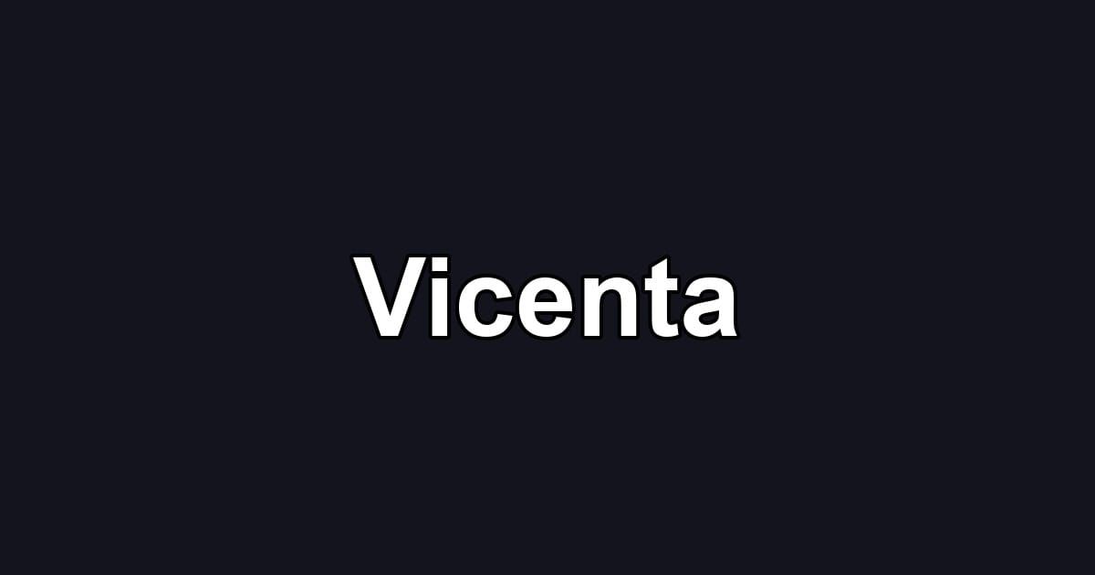Vicenta