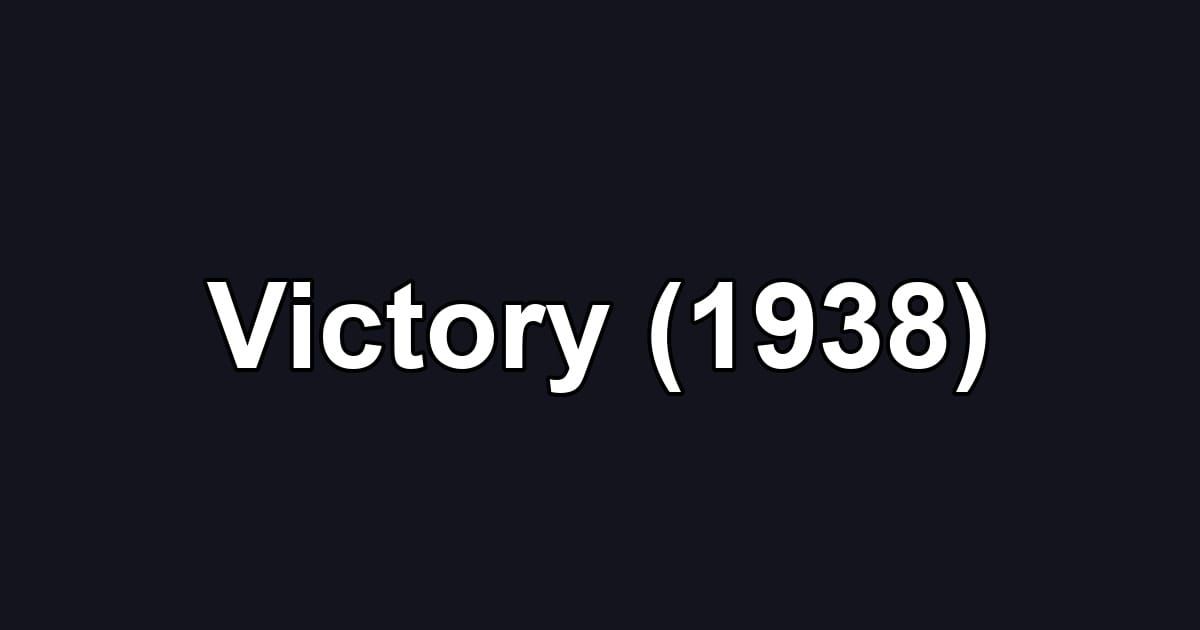 Victory (1938)