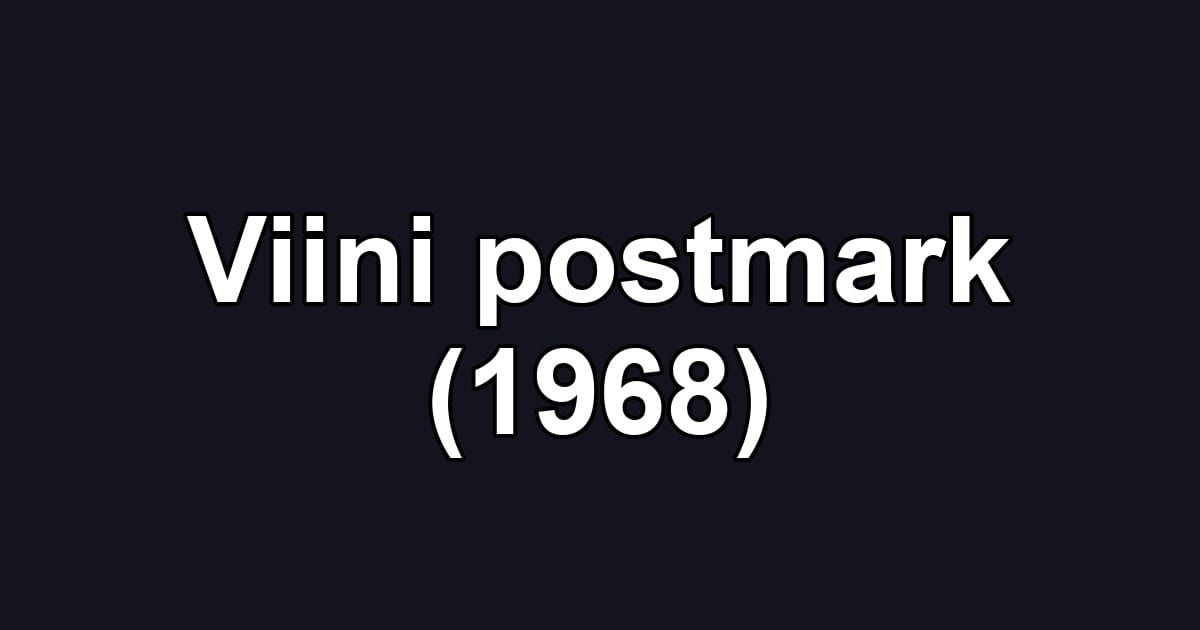 Viini postmark (1968)