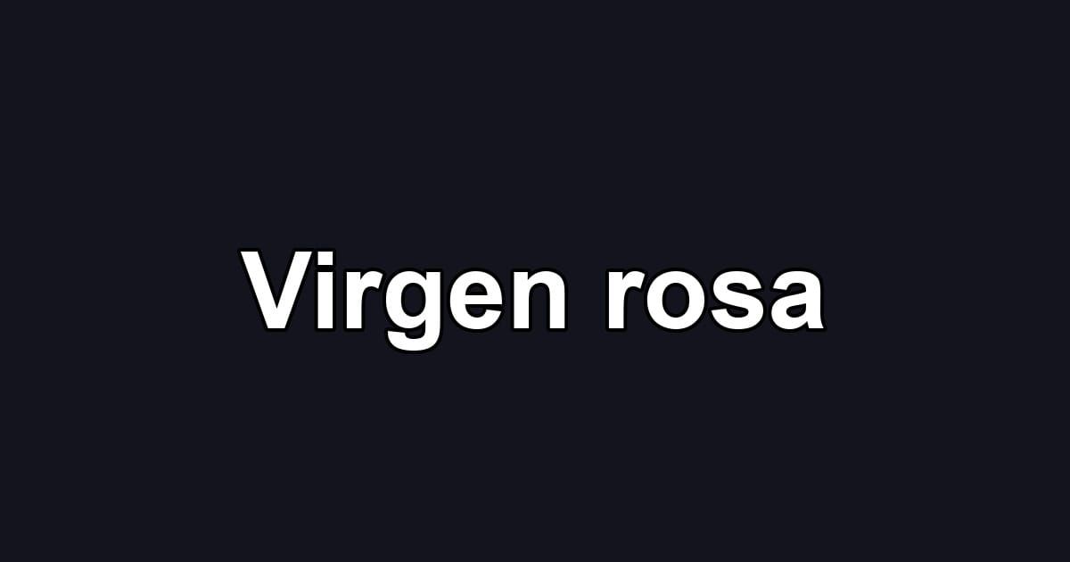 Virgen rosa