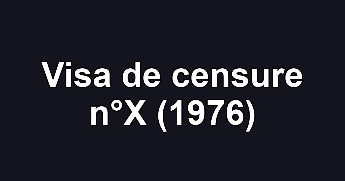 Visa de censure n°X (1976)