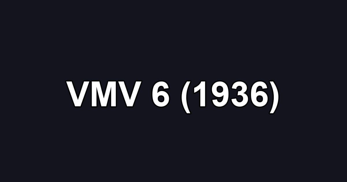 VMV 6 (1936)