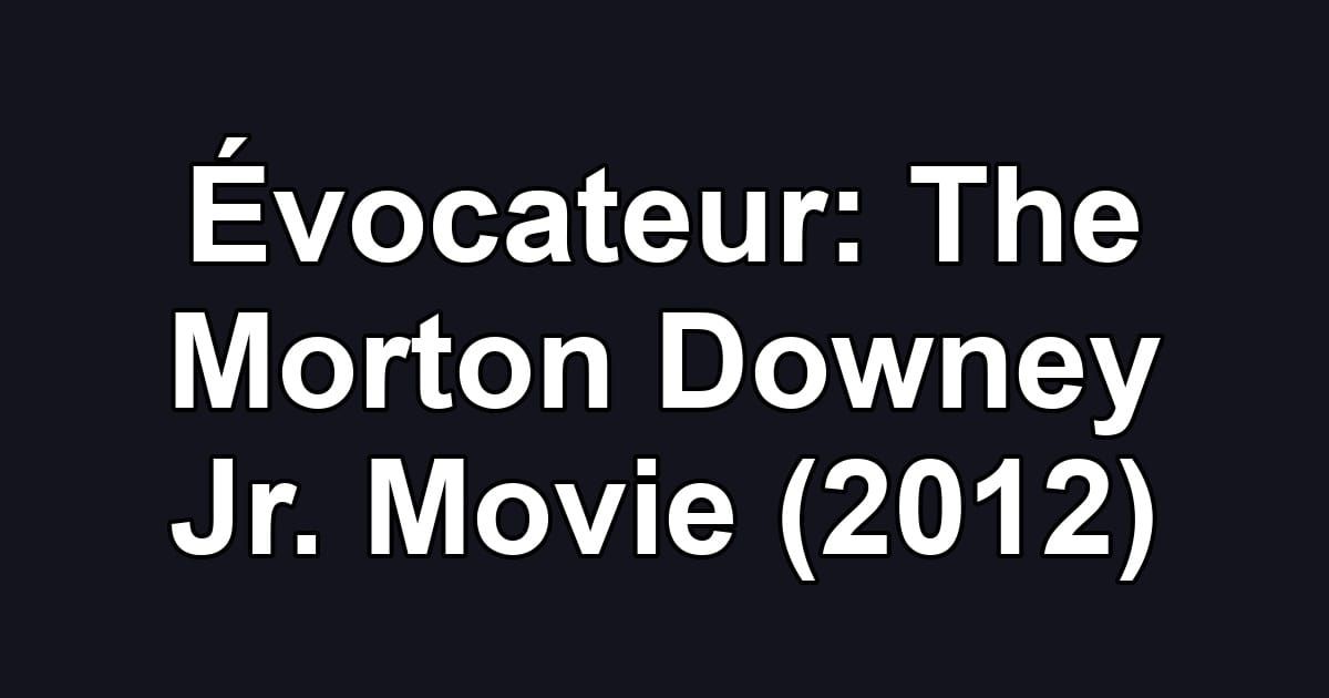 Évocateur: The Morton Downey Jr. Movie (2012)