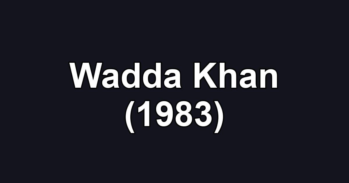 Wadda Khan (1983)
