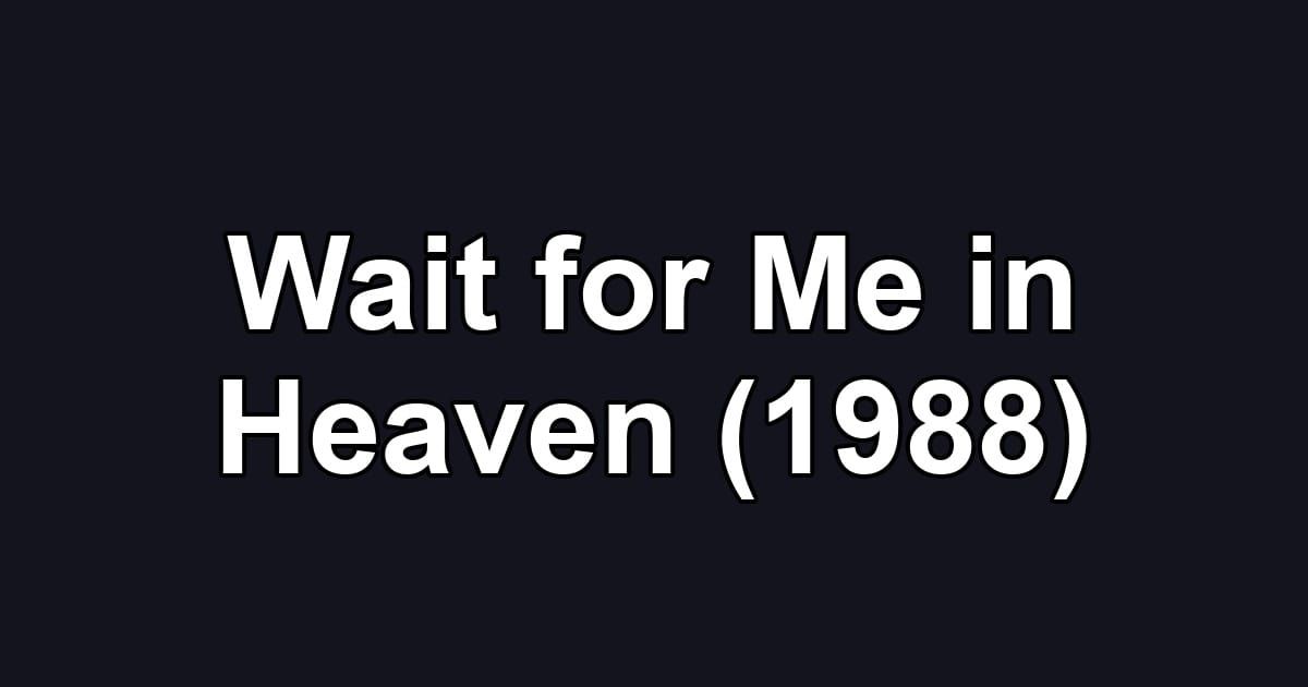 Wait for Me in Heaven (1988)