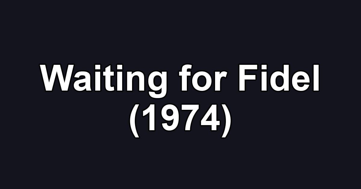 Waiting for Fidel (1974)