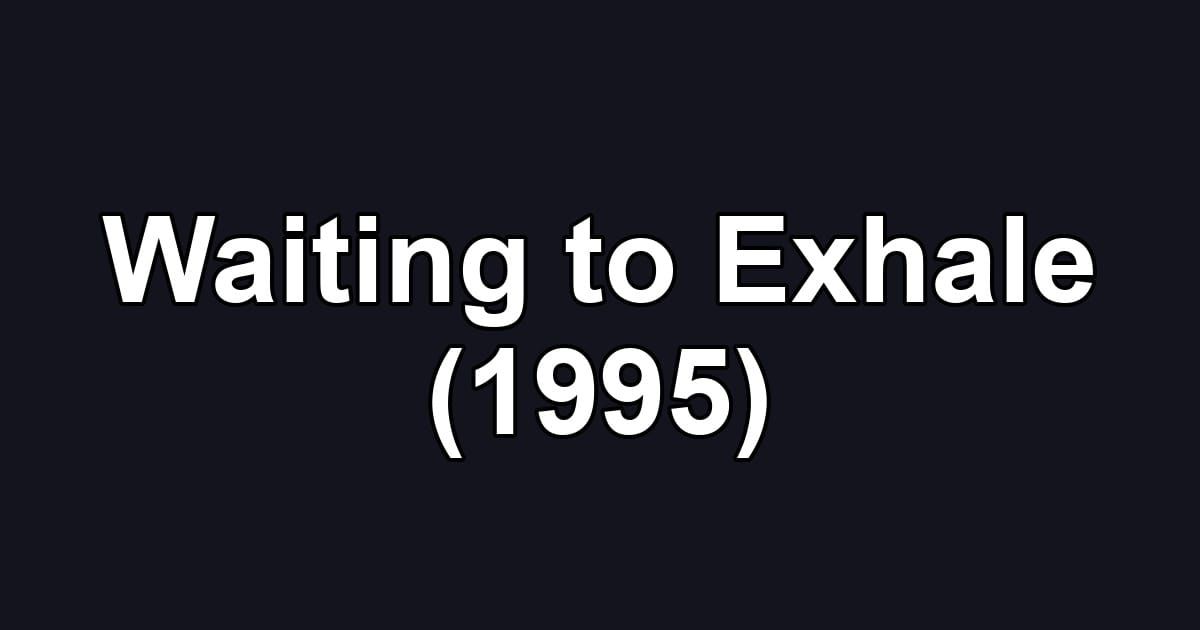 Waiting to Exhale (1995)