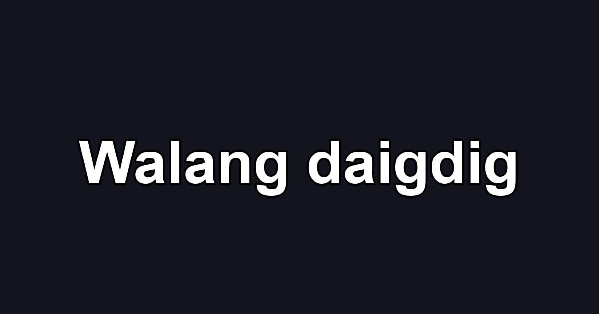 Walang daigdig