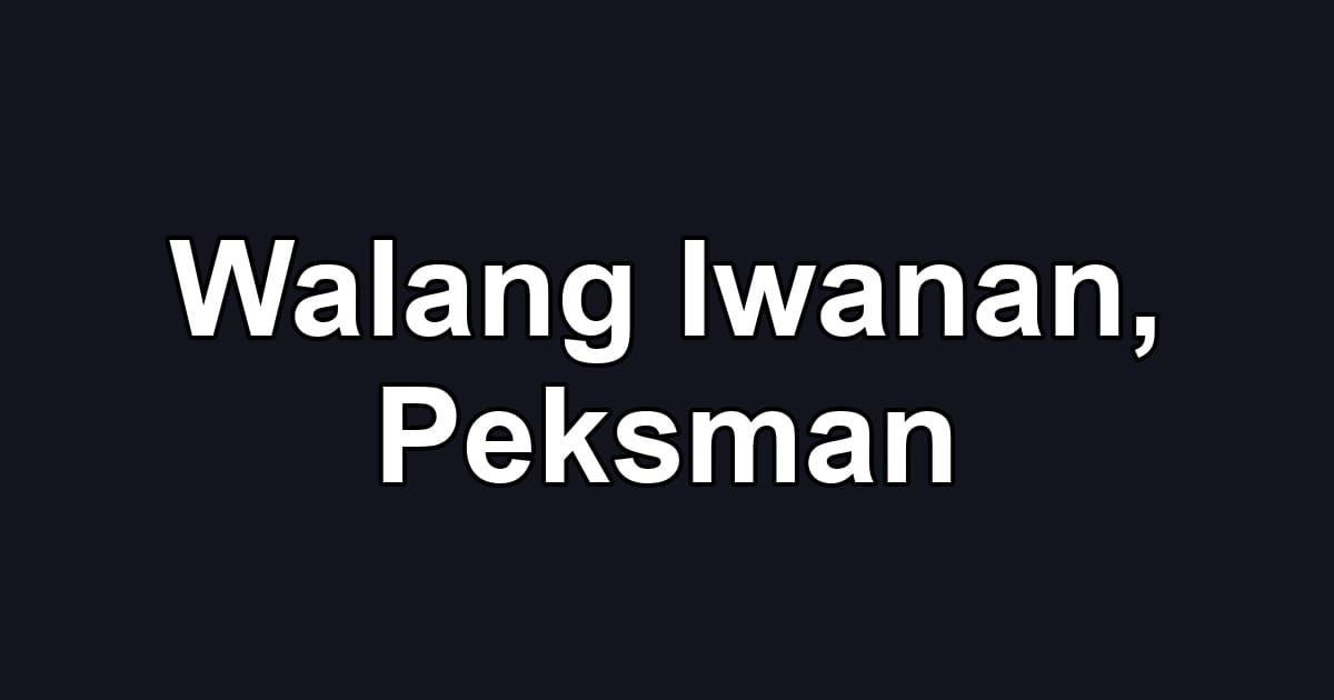 Walang Iwanan, Peksman