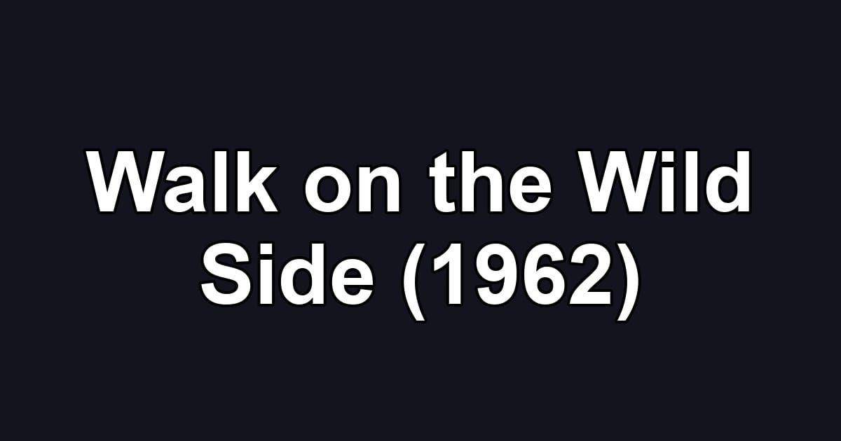 Walk on the Wild Side (1962)