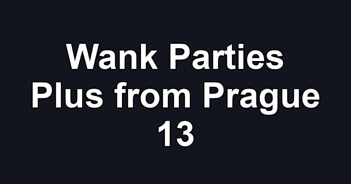 Wank Parties Plus from Prague 13