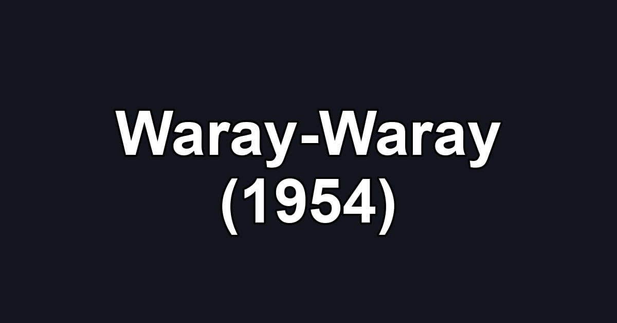 Waray-Waray (1954)