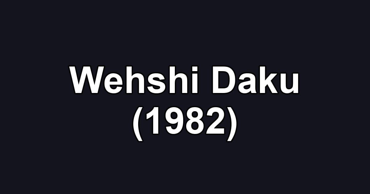Wehshi Daku (1982)