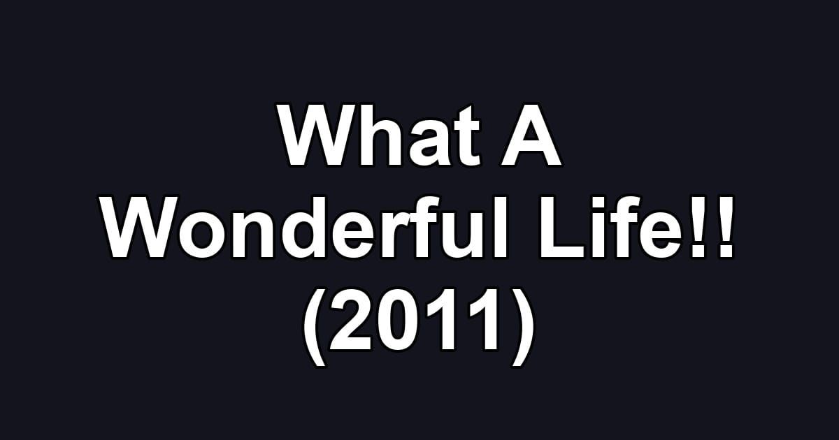 What A Wonderful Life!! (2011)