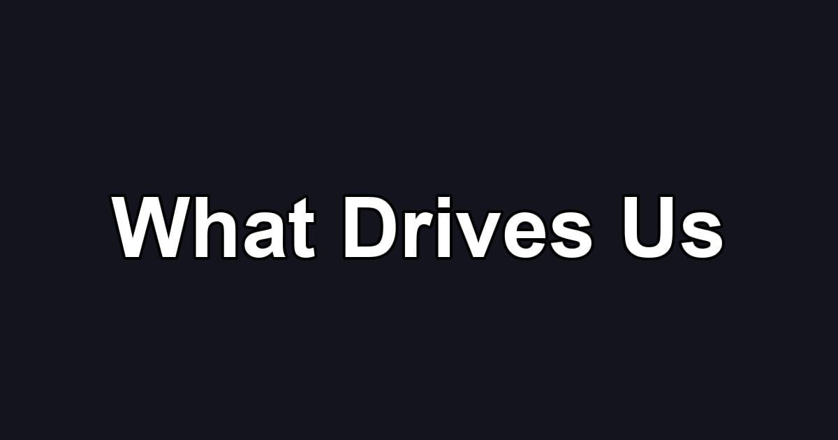 What Drives Us