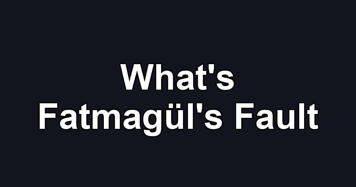 What's Fatmagül's Fault