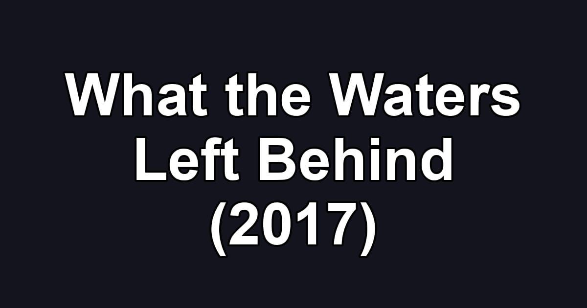 What the Waters Left Behind (2017)