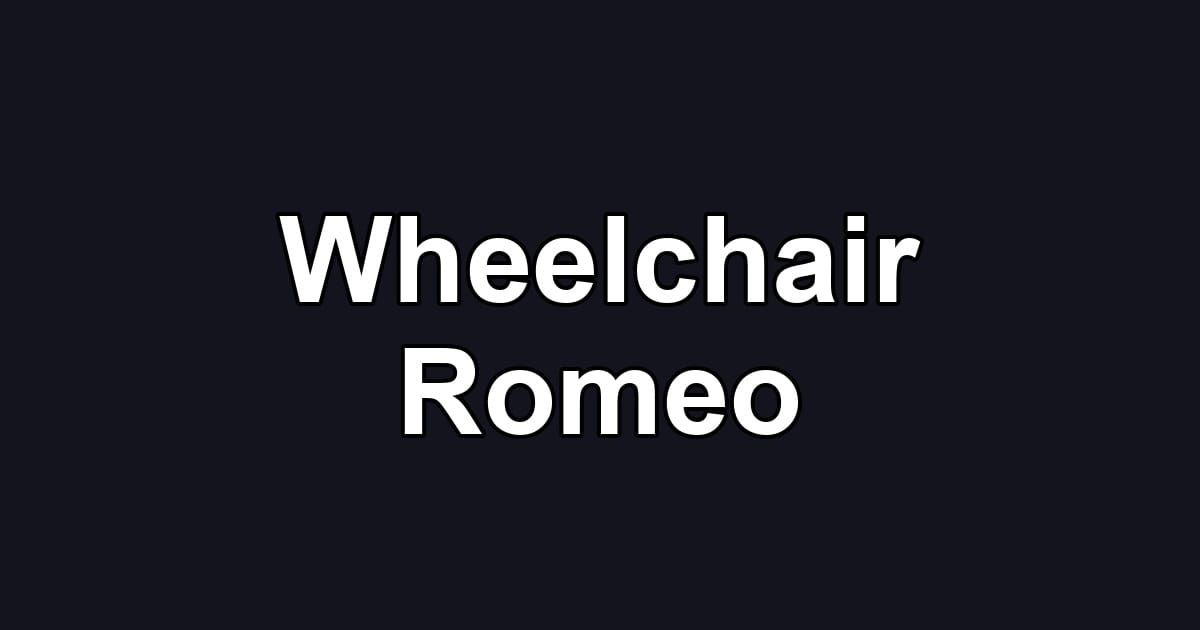 Wheelchair Romeo