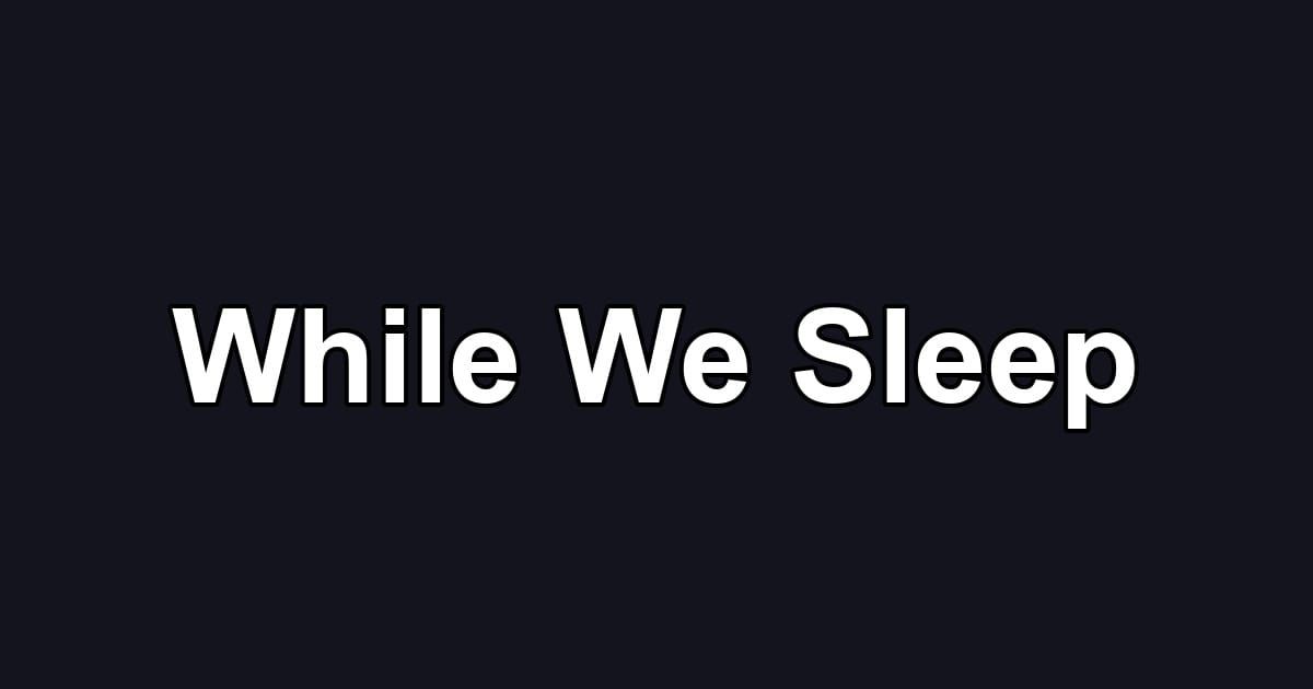While We Sleep