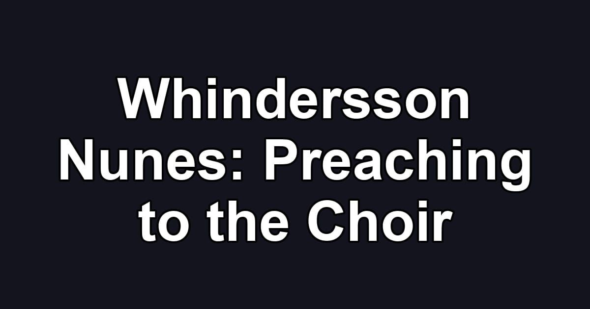 Whindersson Nunes: Preaching to the Choir