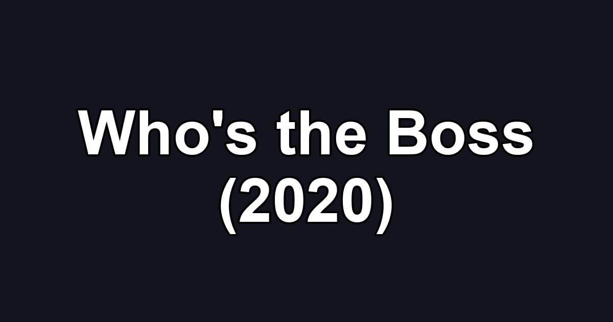 Who's the Boss (2020)
