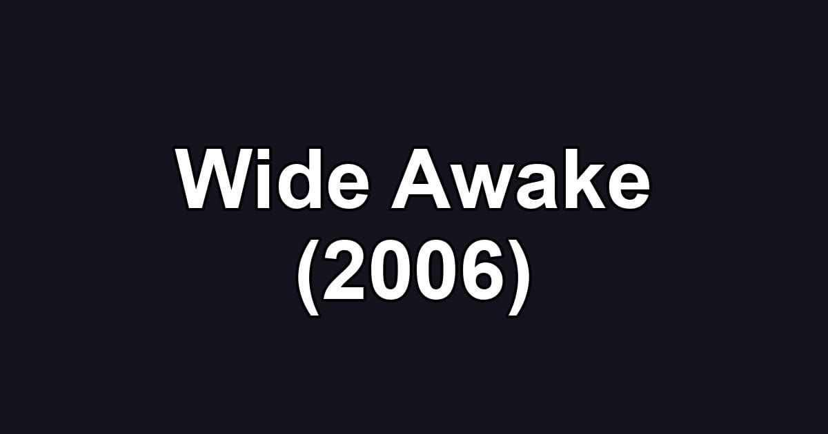 Wide Awake (2006)