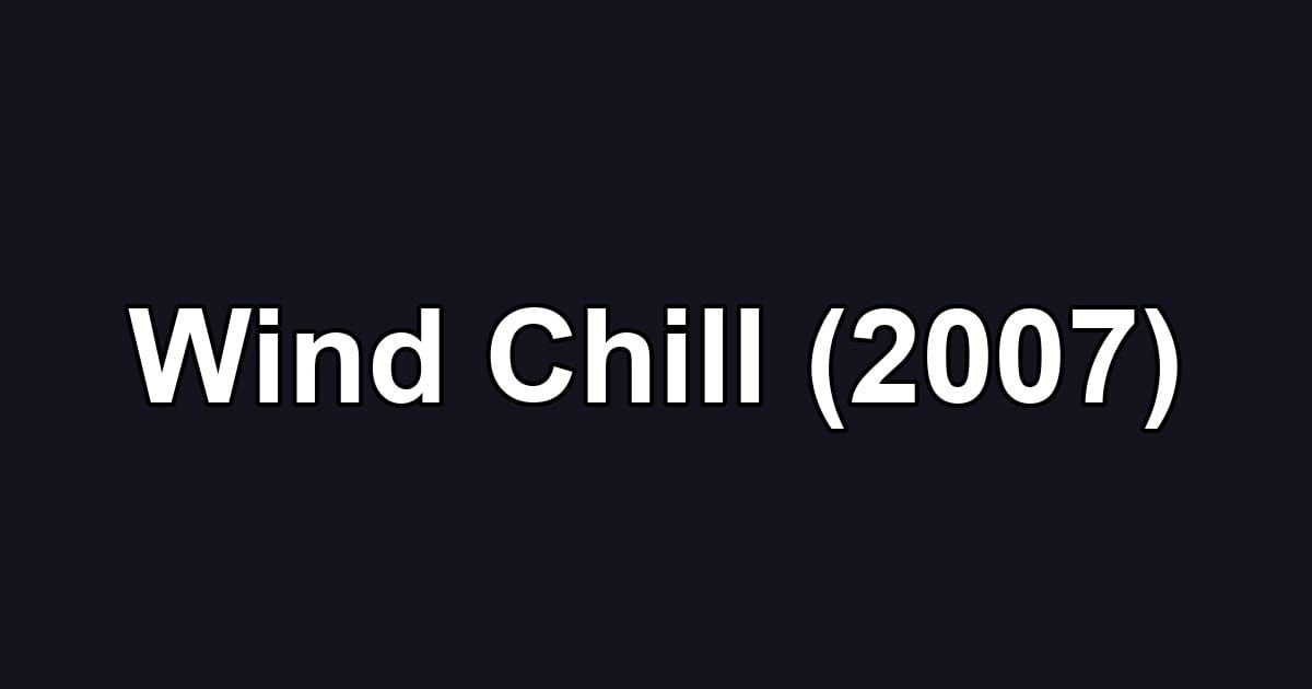 Wind Chill (2007)