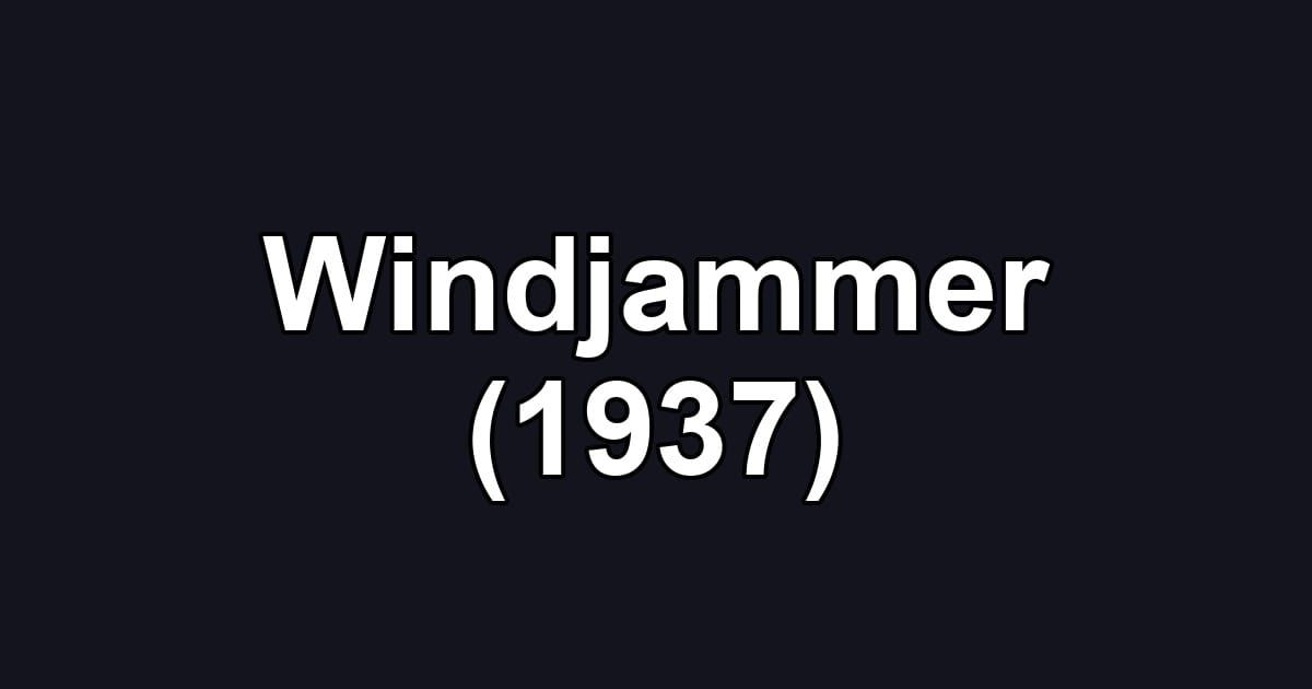 Windjammer (1937)
