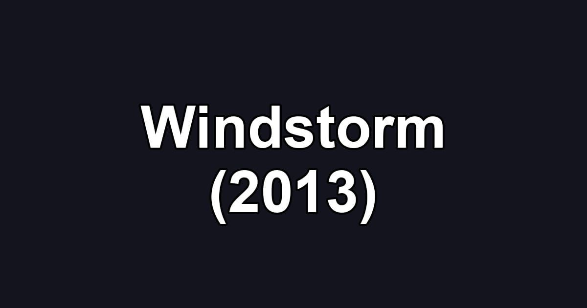 Windstorm (2013)