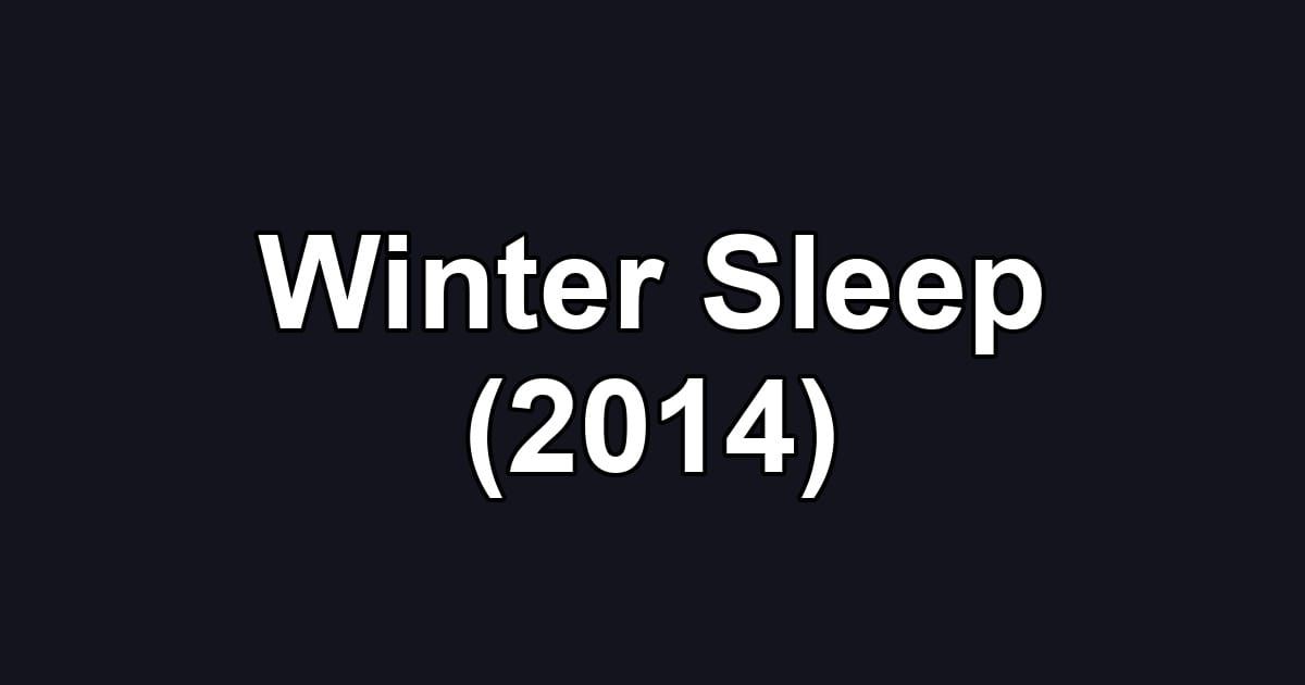 Winter Sleep (2014)