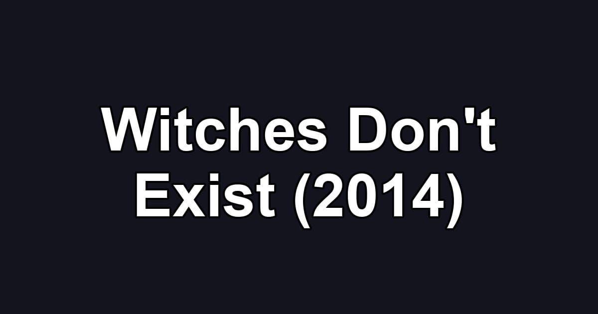 Witches Don't Exist (2014)