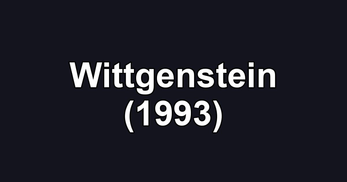Wittgenstein (1993)