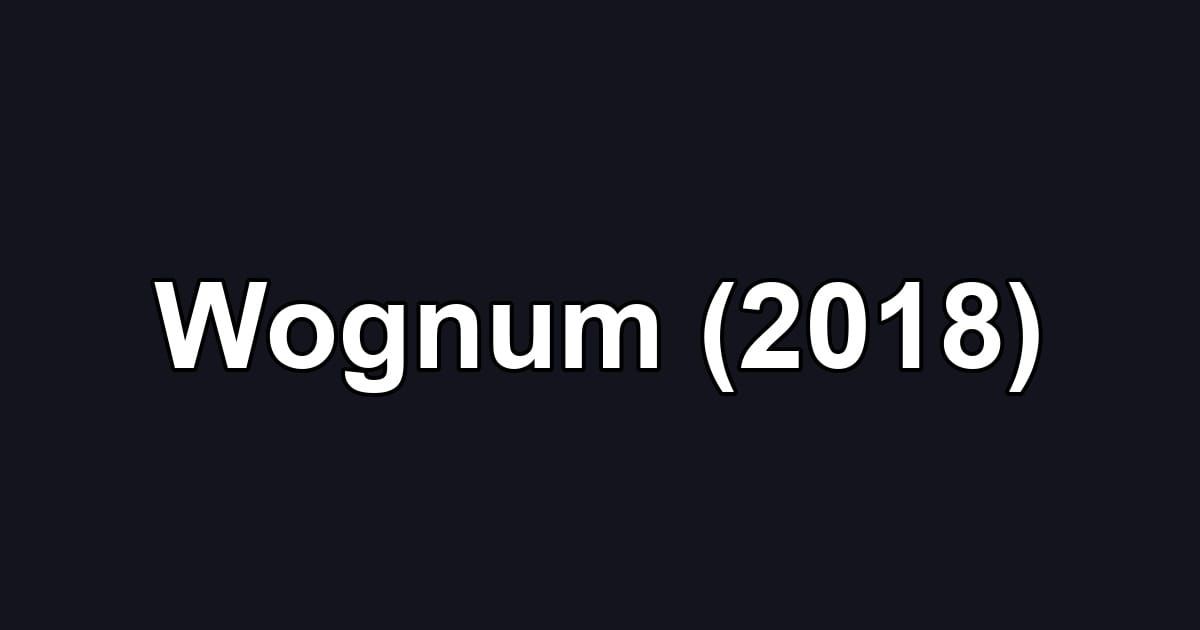 Wognum (2018)