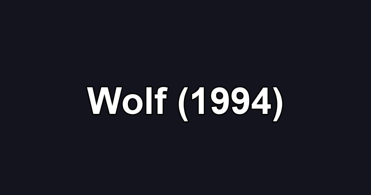 Wolf (1994)