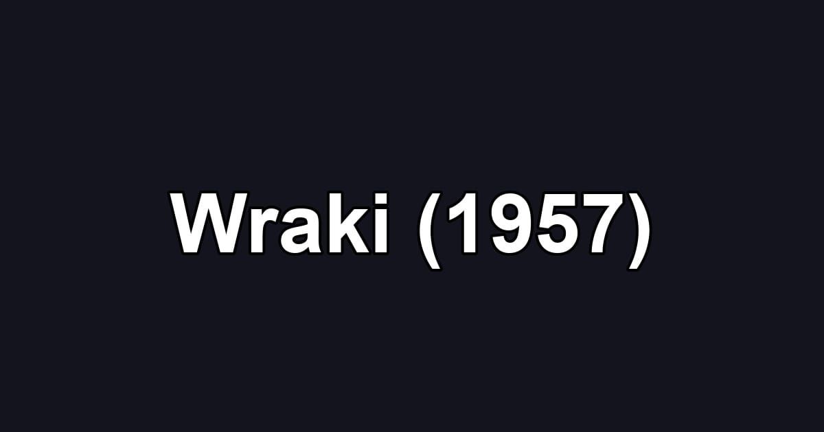 Wraki (1957)