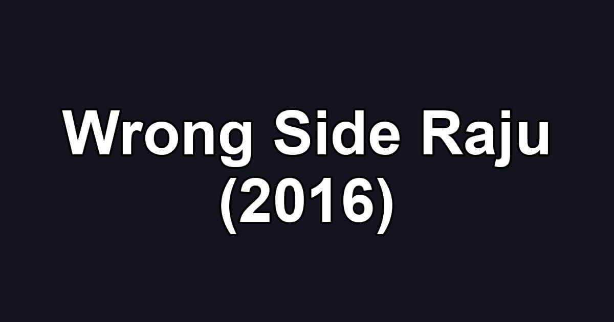 Wrong Side Raju (2016)