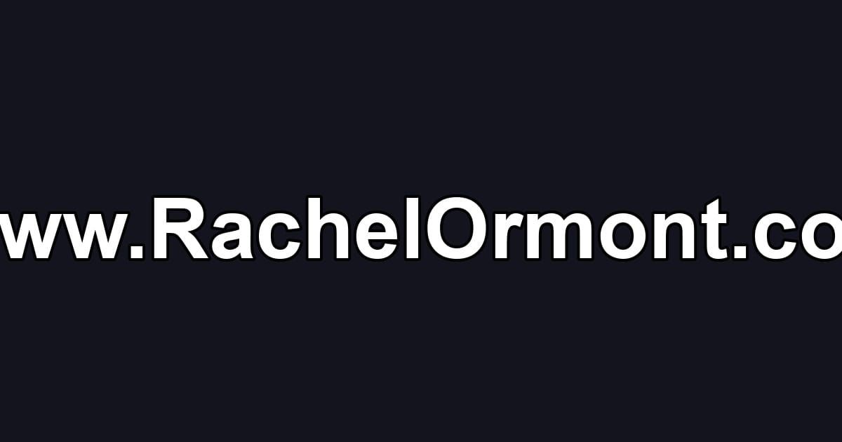 Www.RachelOrmont.com