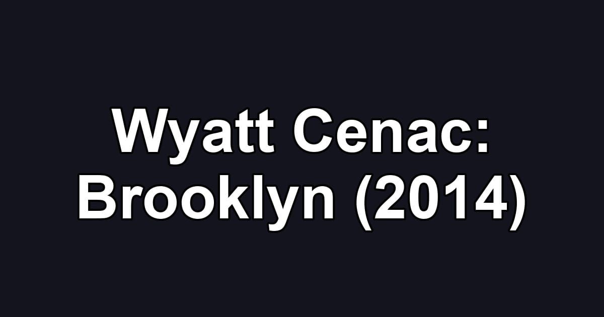 Wyatt Cenac: Brooklyn (2014)
