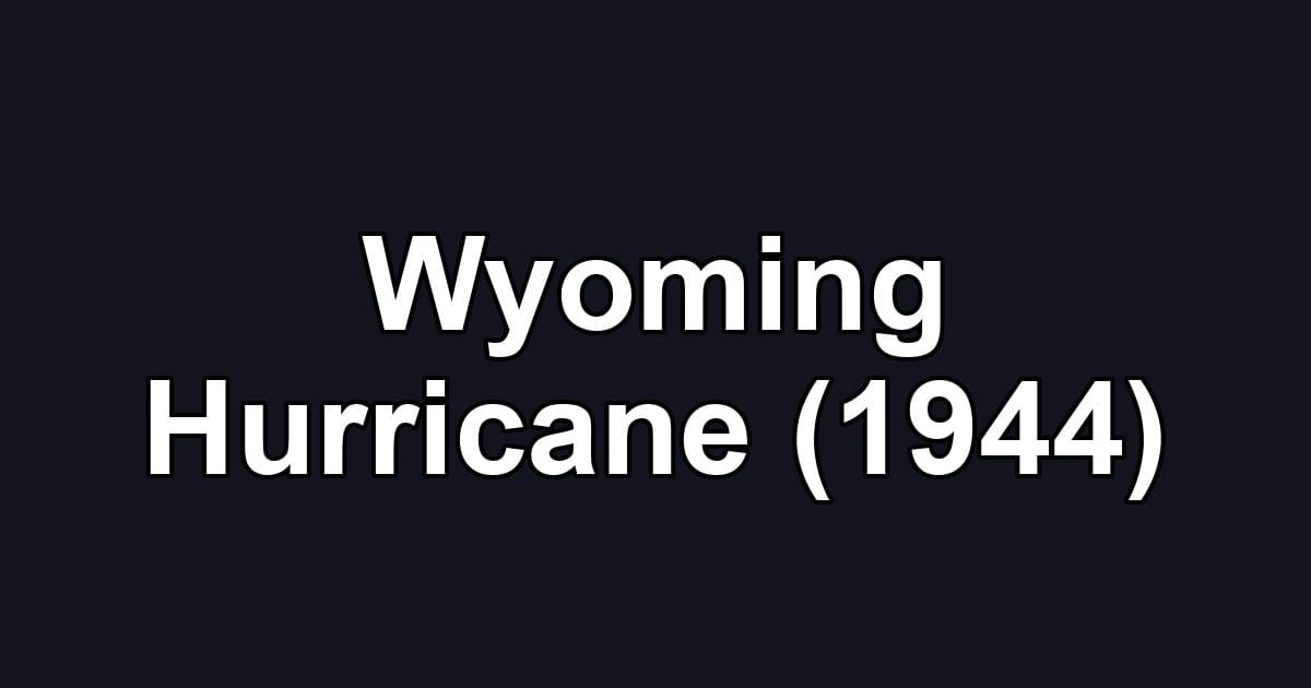 Wyoming Hurricane (1944)