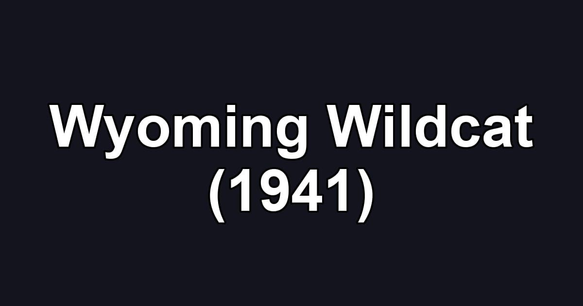 Wyoming Wildcat (1941)