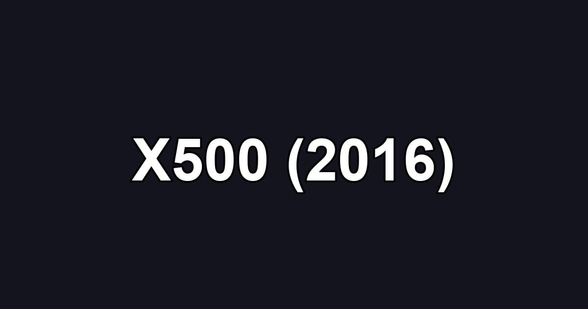 X500 (2016)