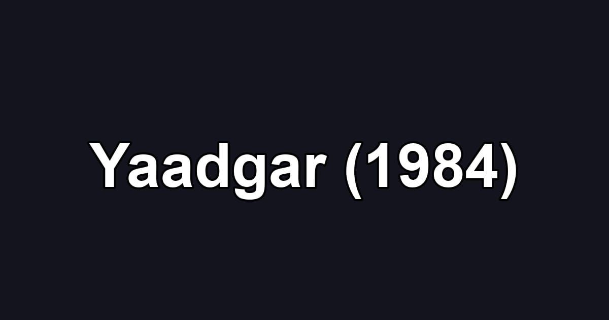 Yaadgar (1984)