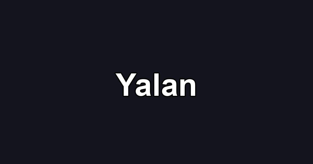 Yalan