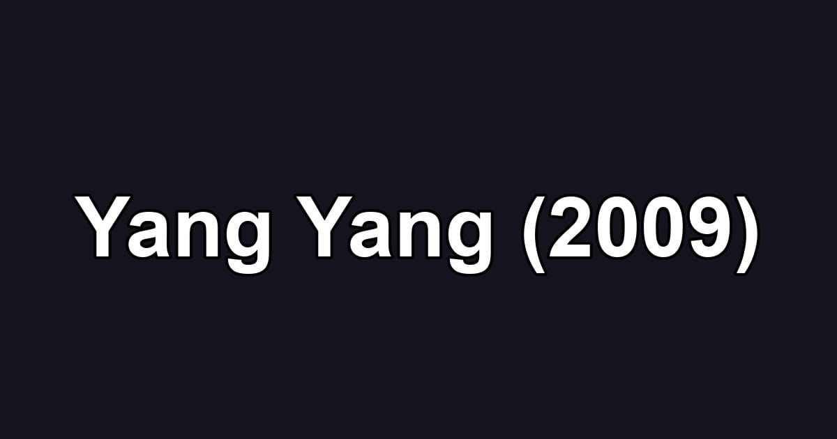 Yang Yang (2009)