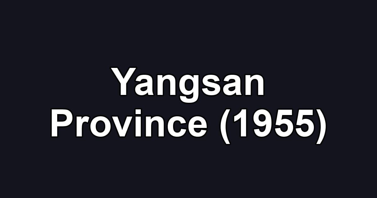 Yangsan Province (1955)