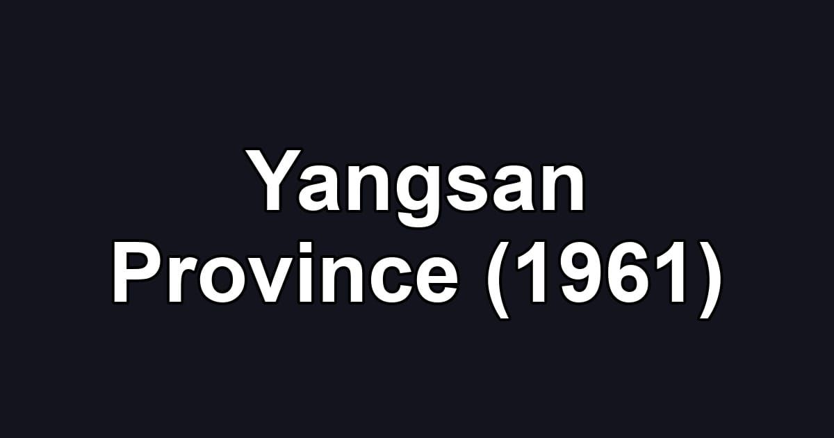 Yangsan Province (1961)