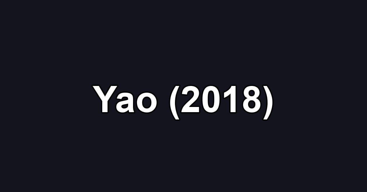 Yao (2018)