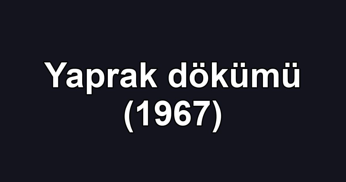 Yaprak dökümü (1967)