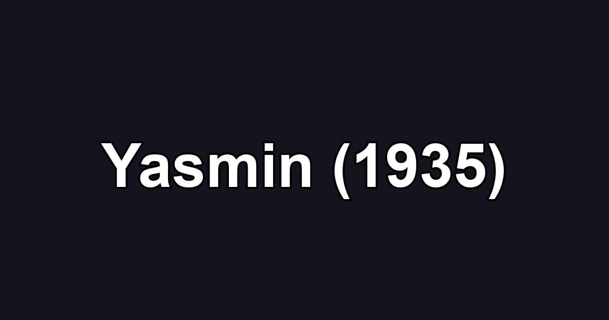 Yasmin (1935)